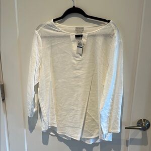 Van Heusen White Long Sleeve Blouse